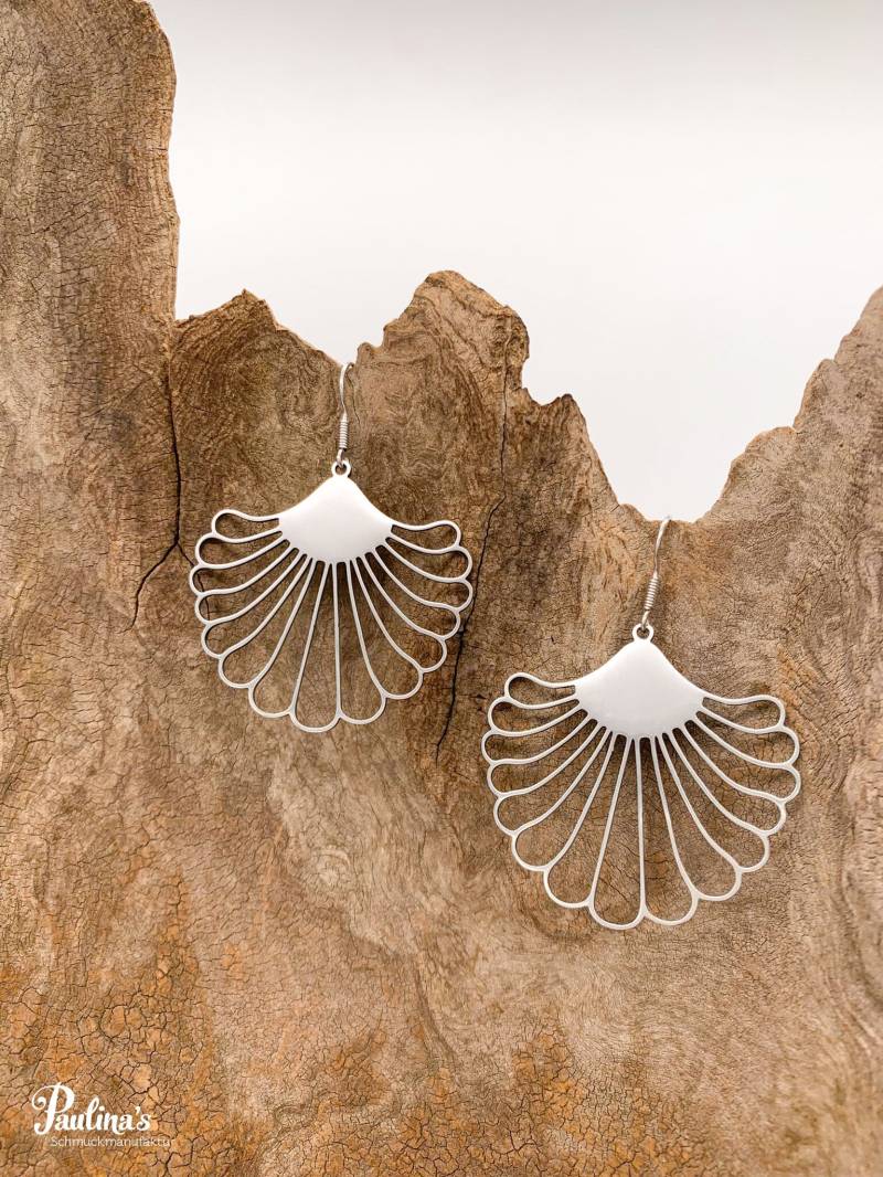 x-Energie-Ohrgehänge Tropfen Edelstahl Burlesque Fächer x-Energie-Ohrgehänge Tropfen Edelstahl Burlesque Fächer von PaulinasSchmuck