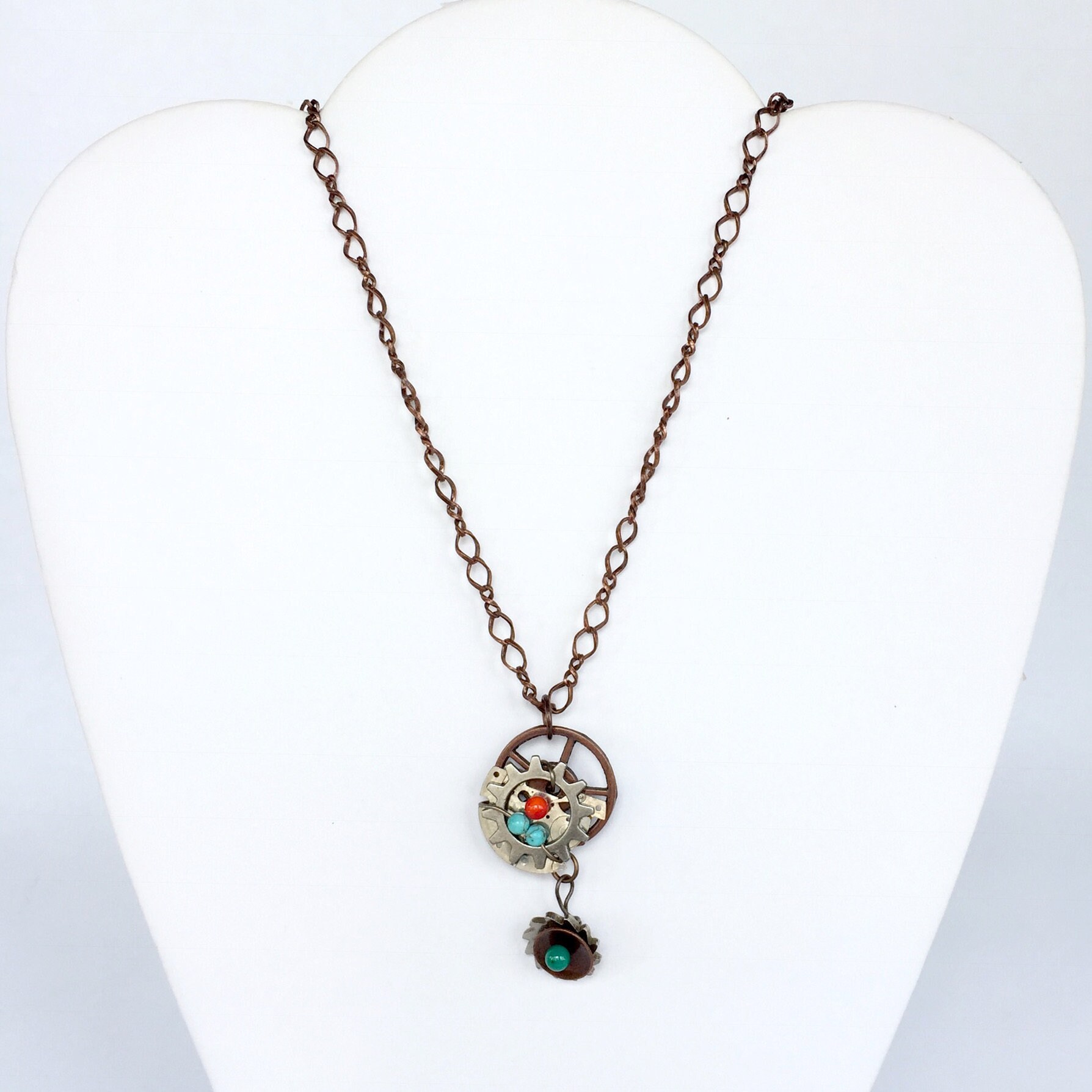 steam Punk Zahnräder Halskette steam Punk Zahnräder Halskette von PaulineMarieDesigns