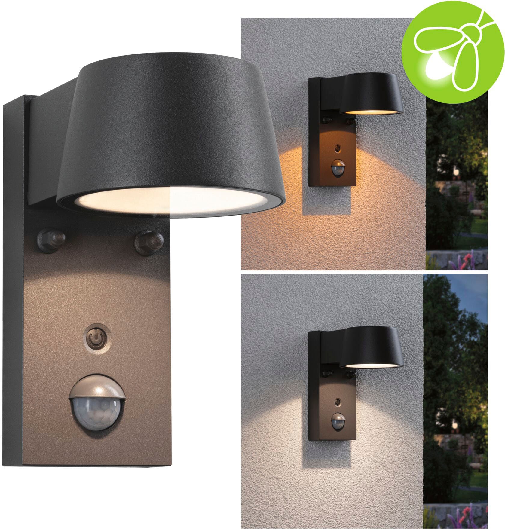 Paulmann Außen-Wandleuchte "Capea" 1 Stk. Warmweiß insektenfreundlich von Paulmann