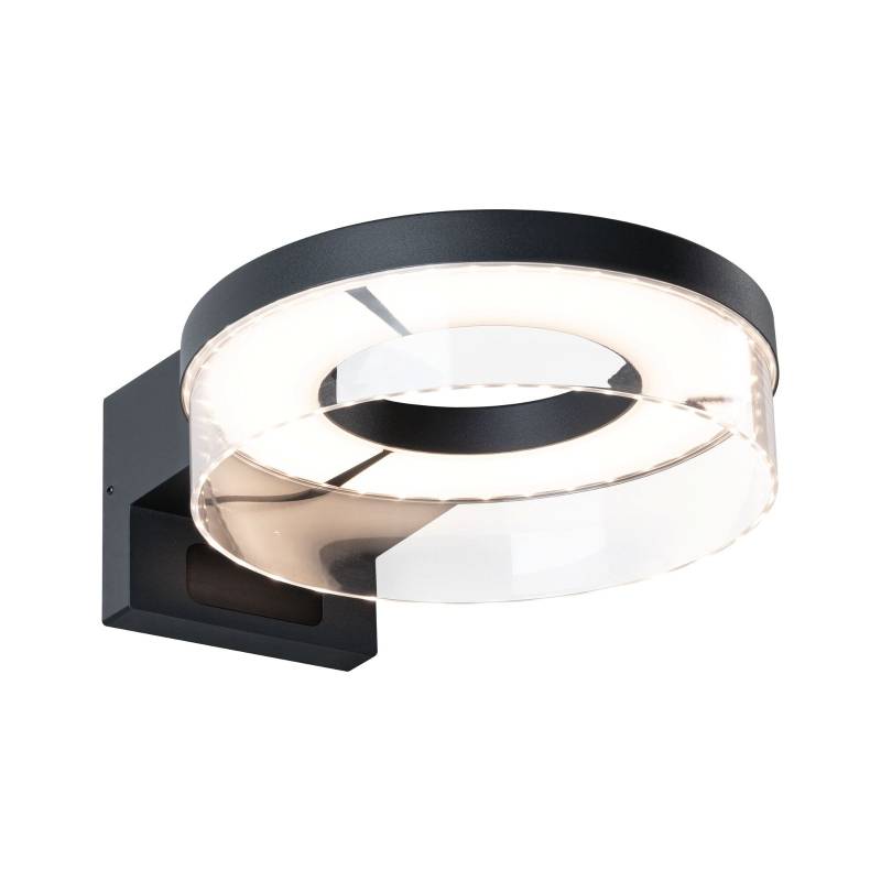 Paulmann LED Außen-Wandleuchte "Capea IP44 231mm 3000K 700lm 230V Aluminium" 1 Stk. Warmweiß Bewegungsmelder von Paulmann