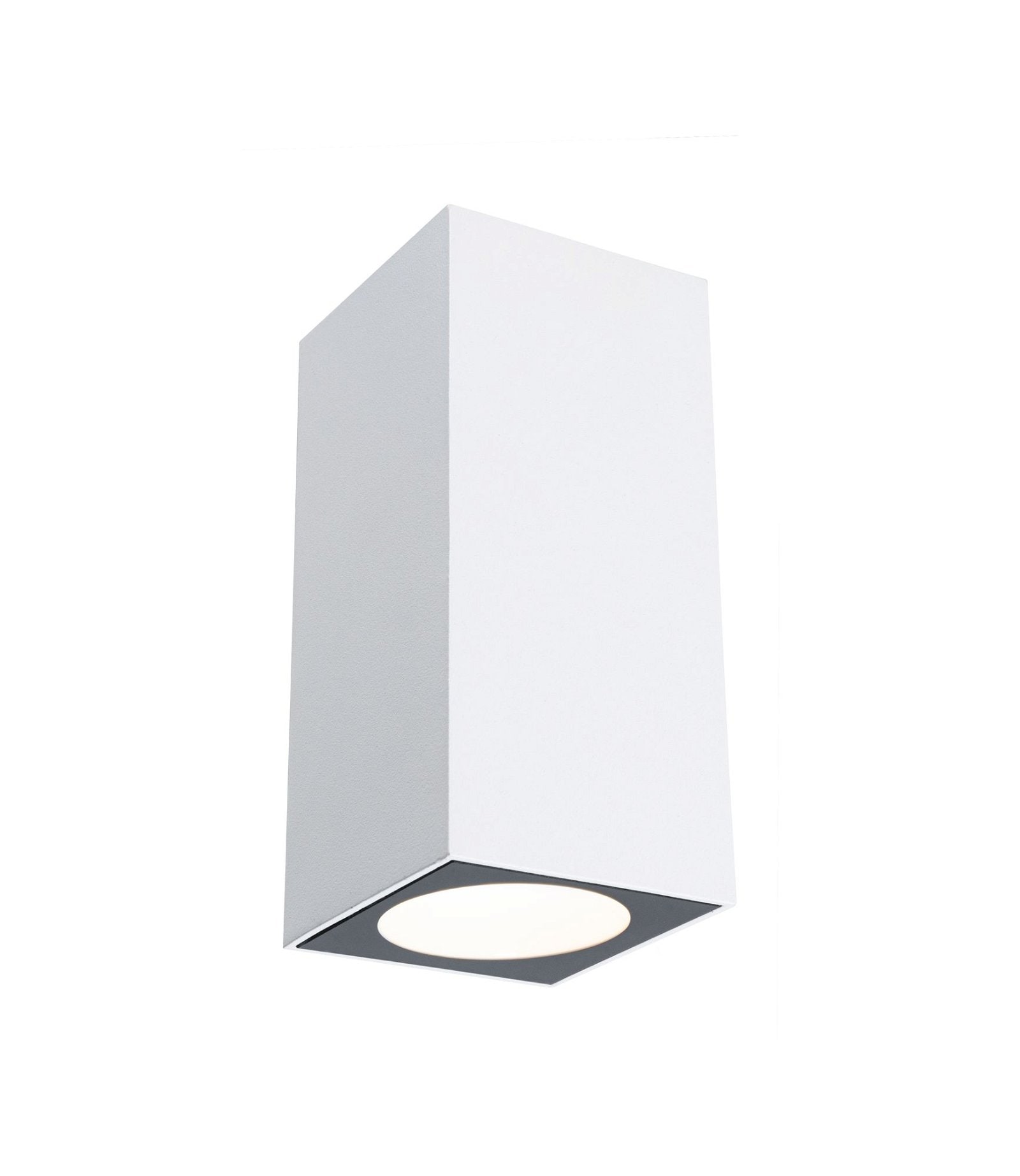 Paulmann LED Außen-Wandleuchte "Flame IP44 eckig 58x75mm 3000K 2x3,5W 2x260lm 230V Aluminium", 2 flammig-flammig von Paulmann