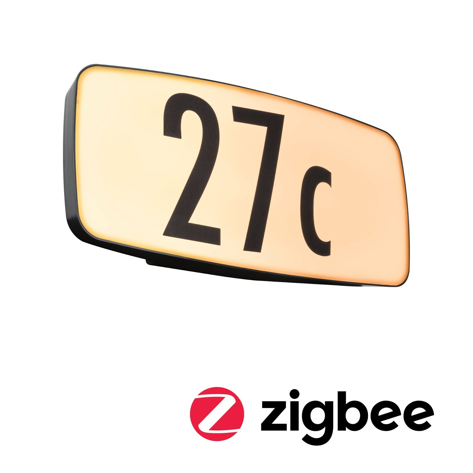 Paulmann LED Außen-Wandleuchte "Hausnummernleuchte IP44276x73mm 6,5W 430lm 230V Anthrazit Kunststoff" 1 Stk. Warmweiß Smart Home Zigbee 3.0 Dämmerungssensor Tunable Warmwhite von Paulmann