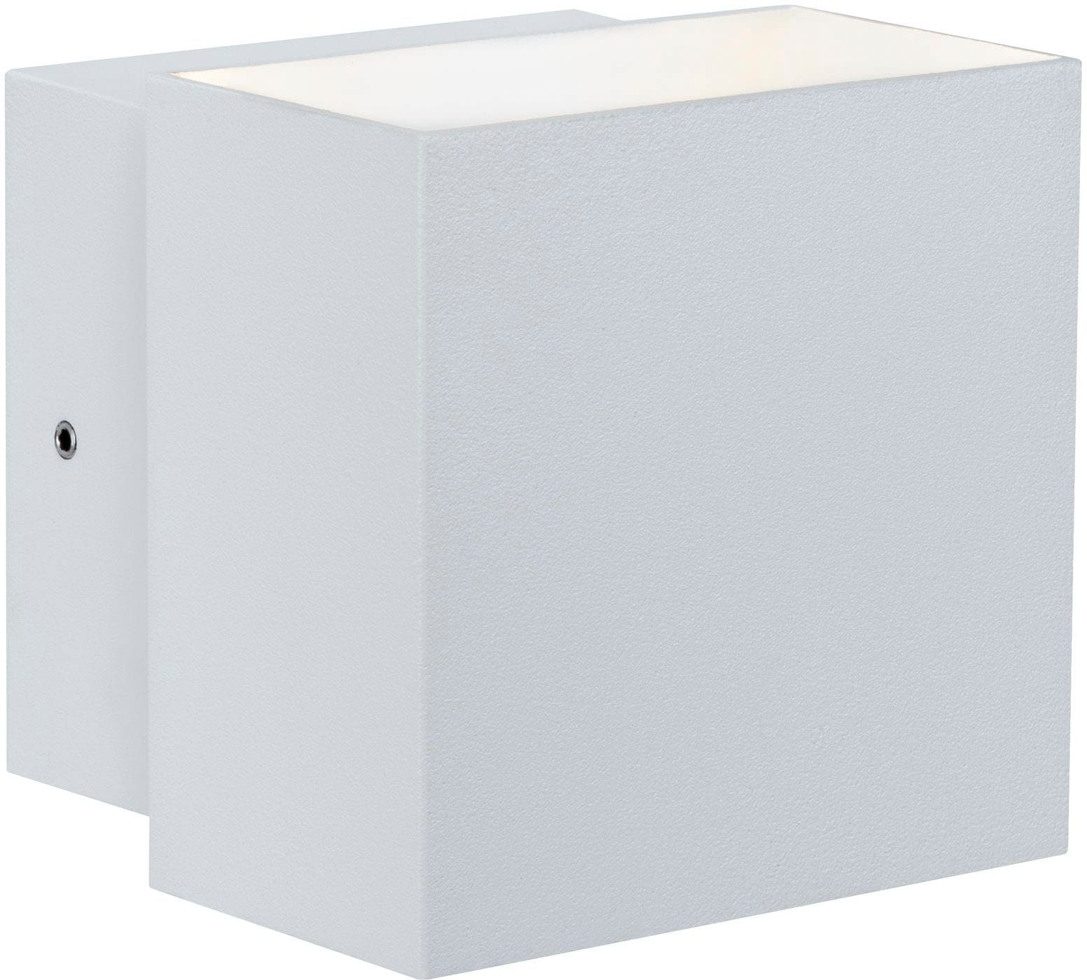 Paulmann LED Außen-Wandleuchte "Outdoor 230V Cybo LED 2x3,5W 230V IP65 eckig 100x100mm Grau Aluminium" 1 Stk. Warmweiß IP65 2x3,5W von Paulmann