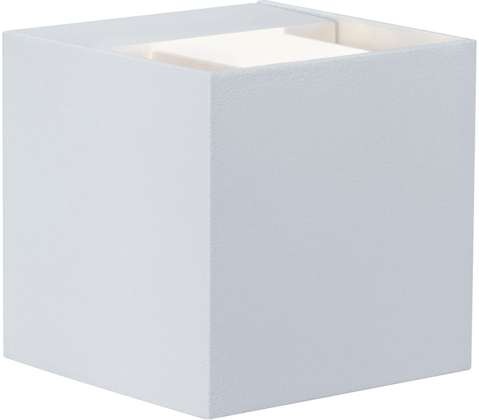 Paulmann LED Außen-Wandleuchte "Outdoor 230V Cybo LED 2x3,5W 230V IP65 eckig 80x80mm Grau Aluminium" 1 Stk. Warmweiß Outdoor 230V Cybo LED 2x3,5W 230V IP65 eckig 80x80mm Aluminium von Paulmann