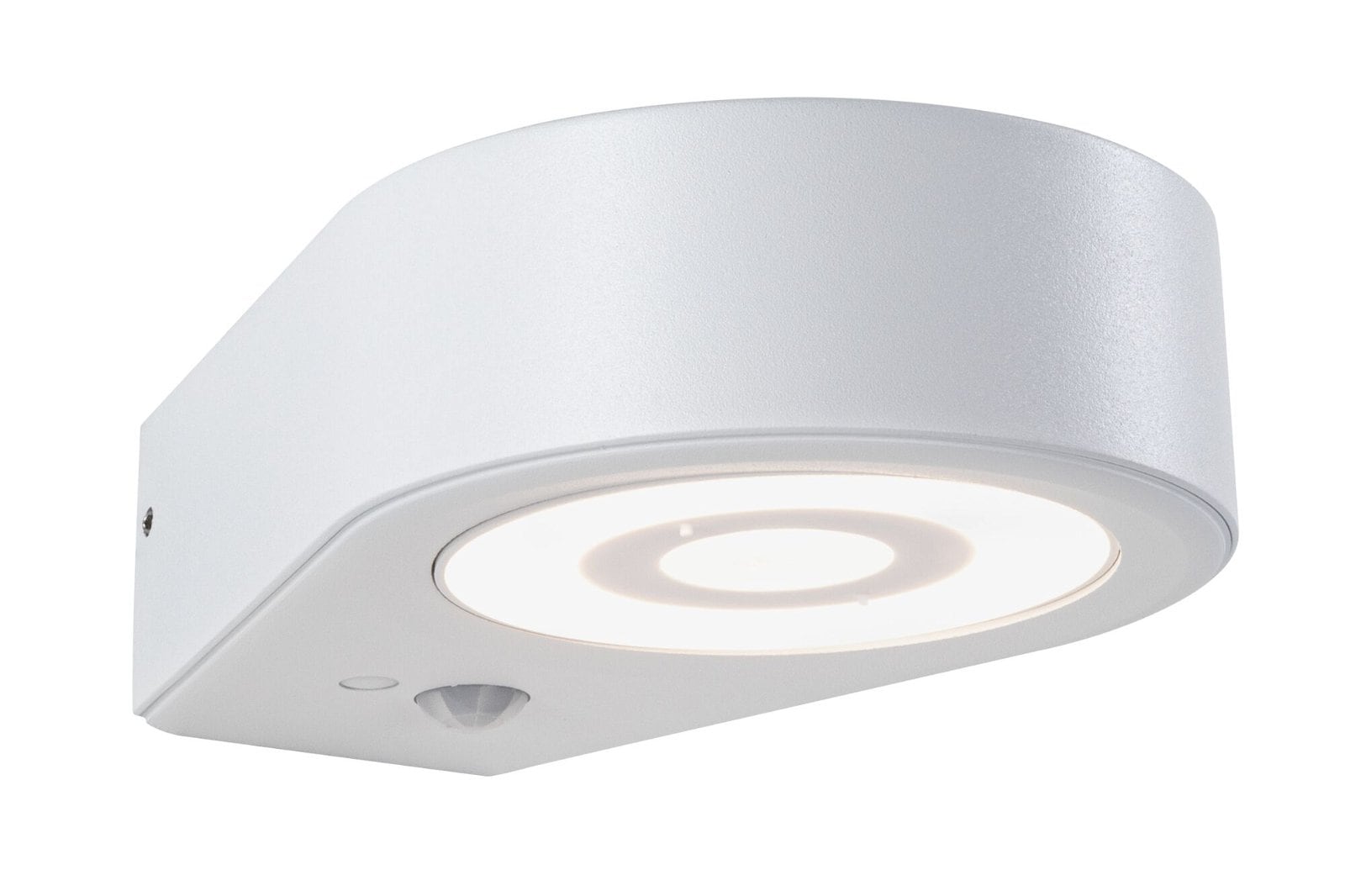Paulmann LED Außen-Wandleuchte "Silma IP44 65x186mm 3000K 5,5 / 1x0,7W 600lm 230V Aluminium" 1 Stk. Warmweiß Bewegungsmelder von Paulmann