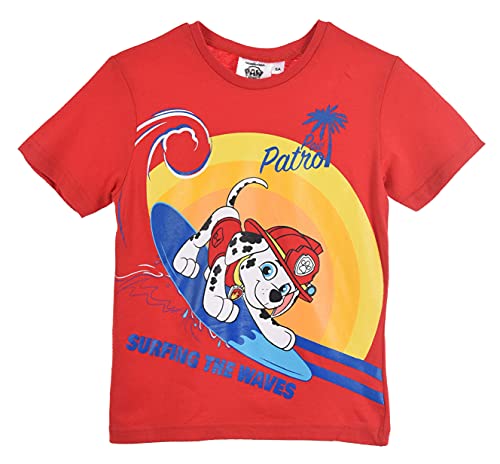 Paw Patrol Jungen T-Shirt (Rot 2, 98) von Nickelodeon