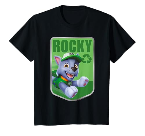 Kinder Rocky Badge 3D Multicolor Recycle Cartoon TV Show Classic T-Shirt von PAW PATROL