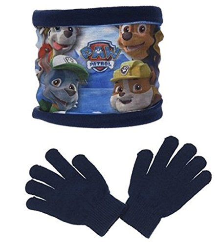 Nickelodeon Paw Patrol Kids Winter Snood (Schal) und Handschuhe Set, Blau Marine, One Size - Child von PAW PATROL