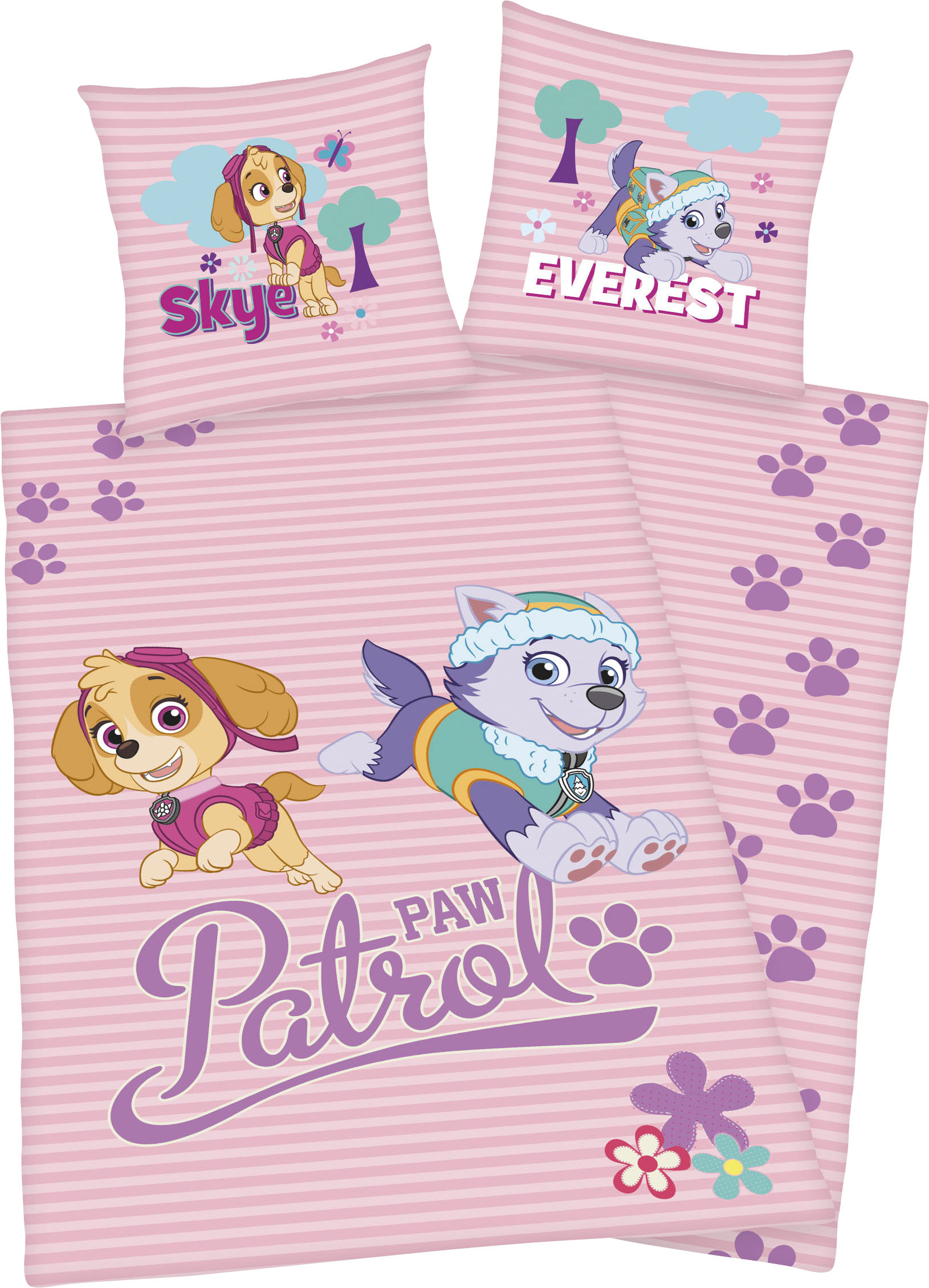 PAW PATROL Kinderbettwäsche "Skye und Everest", mit tollem Paw Patrol Motiv von Paw Patrol