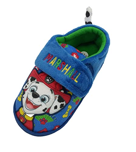 PAW PATROL, Hausschuhe für Jungen oder Mädchen mit Chase und Marshall, Blau, Größe 11 UK, 29 EU von PAW PATROL