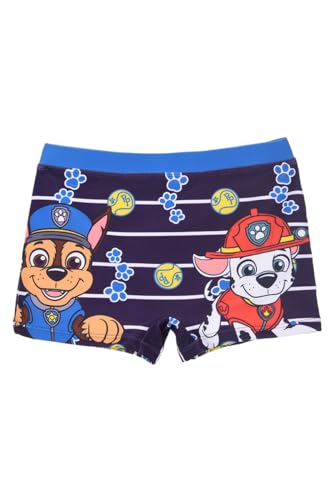 Paw Patrol Badeshorts für Jungen, Badeanzug im Chase und Marshall Design, Badeboxershorts für Jungen, Größe 6 Jahre, Blau von Paw Patrol