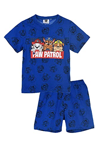 Paw-Patrol Jungen Schlafanzug Pyjama (Blau-Blau, 116) von PAW PATROL