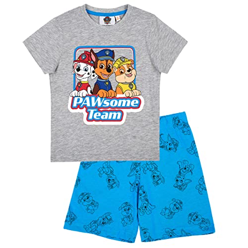 Paw-Patrol Jungen Schlafanzug Pyjama (Grau, 110) von Paw-Patrol