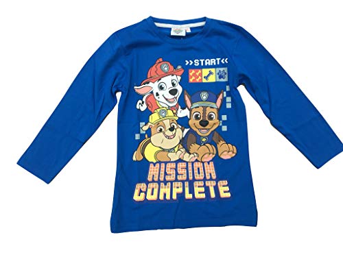 Paw-Patrol Langarmshirt blau (128) von PAW PATROL