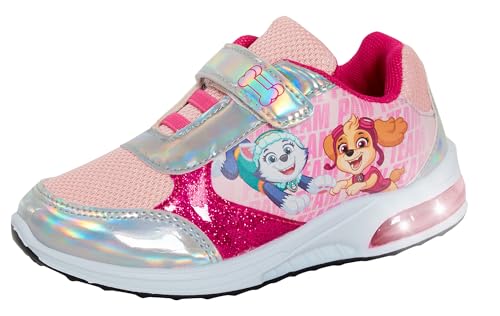 Paw Patrol Leuchtende Turnschuhe für Mädchen, Skye, blinkende Lichter, Sportschuhe, Pumps, LED-Sneaker, rose, 24 EU von PAW PATROL