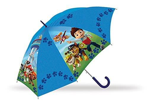 PAW PATROL Licensing KL84647, Regenschirm 40cm manuell, Paw Patrol PW16001 Blau von PAW PATROL