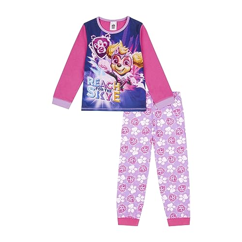 PAW PATROL Pyjama, Skye Pjs, offizielles Mächtiger Film Merchandise für Mädchen (Pink, 6–7 Jahre) von PAW PATROL