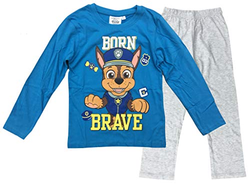 Paw-Patrol Schlafanzug Pyjama (blau, 116) von PAW PATROL