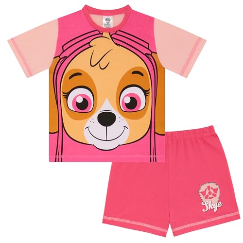PAW PATROL Skye - Schlafanzug mit Kurzarm für Kinder - 100% Baumwolle - 4-5 Jahre: 110cm von PAW PATROL