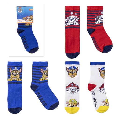 Paw Patrol Unisex Kids 3er Pack Socken, bunt, 23-26 von PAW PATROL