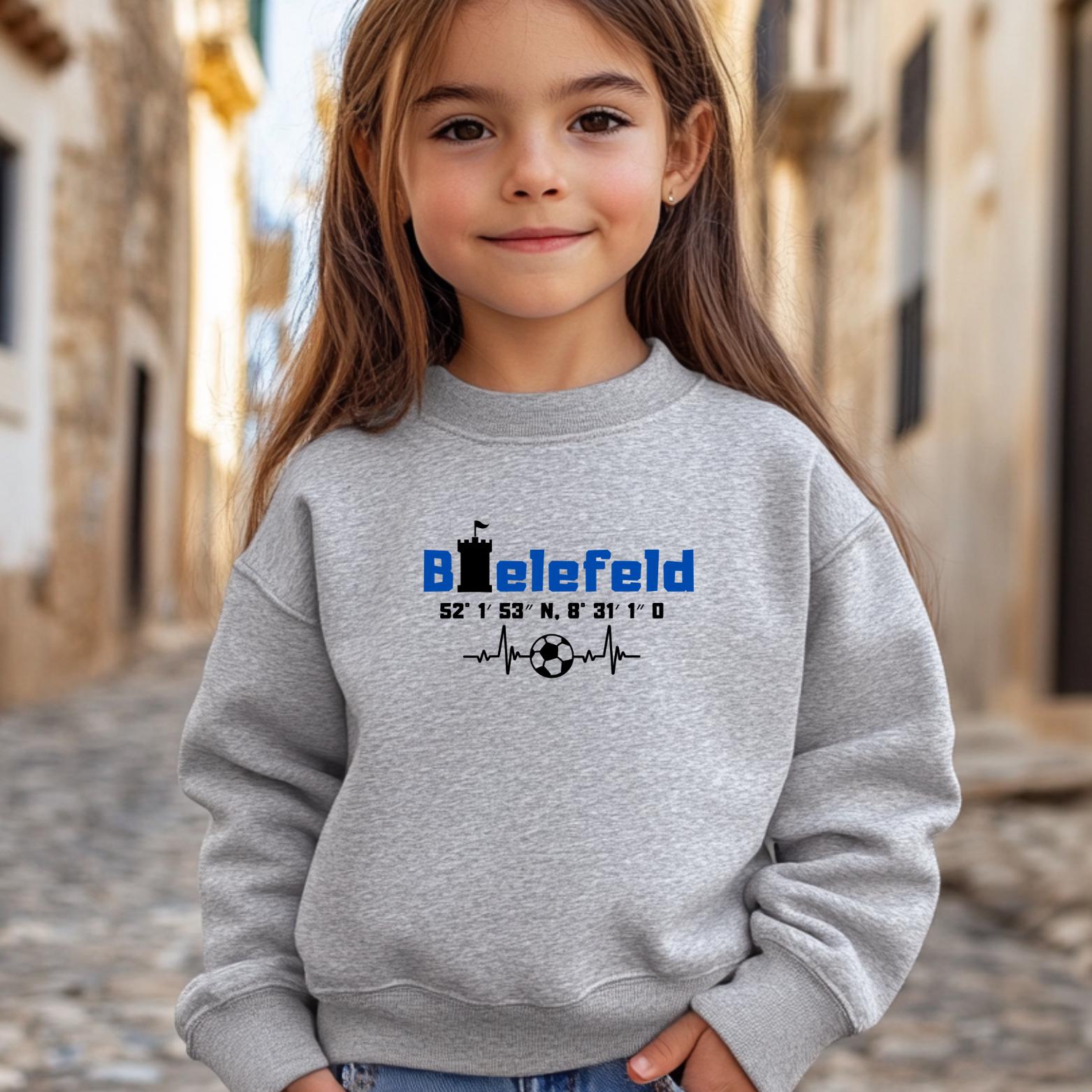 Bielefeld Fußball Kinder Sweatshirt Fanartikel| Koordinaten Alm|Arminia Fan Kids|Kinder Pulli Geschenk Fußball|Fußball-Fan Arminia von PawfectFindsDE
