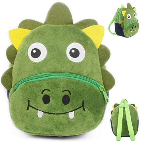 Pawleso Kinderrucksack Babyrucksack Plüsch Kindergartenrucksack for Kinder Baby Jungen Kleinkind 1-3 Jahre, Dinosaurier von Pawleso