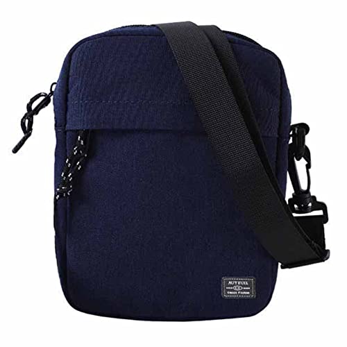 Pawleso Umhängetasche Herren, Schultertasche Klein Crossbody Bag 18 cm, 1.8 L, Schwarz Messenger Bag Nylon Kuriertasche Männer Tasche (Blau - ohne Dekoratives Band) von Pawleso