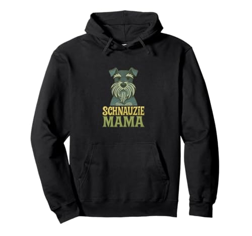 Schnauzie Mama Niedlicher Miniaturschnauzer Hundeliebhaber Pullover Hoodie von Pawprint Charm Originals