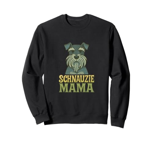 Schnauzie Mama Niedlicher Miniaturschnauzer Hundeliebhaber Sweatshirt von Pawprint Charm Originals
