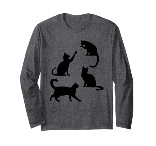 Paws Purr Cat Mama Katze Papa Kätzchen Meow Katze Junge Katze Mädchen Langarmshirt von Paws Bro Paws Dude Gen Zer Alpha Teen High School