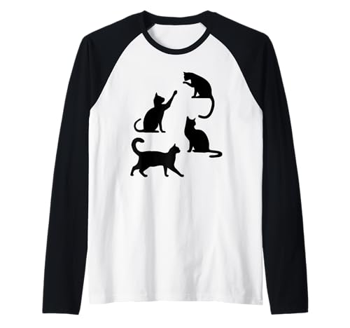 Paws Purr Cat Mama Katze Papa Kätzchen Meow Katze Junge Katze Mädchen Raglan von Paws Bro Paws Dude Gen Zer Alpha Teen High School