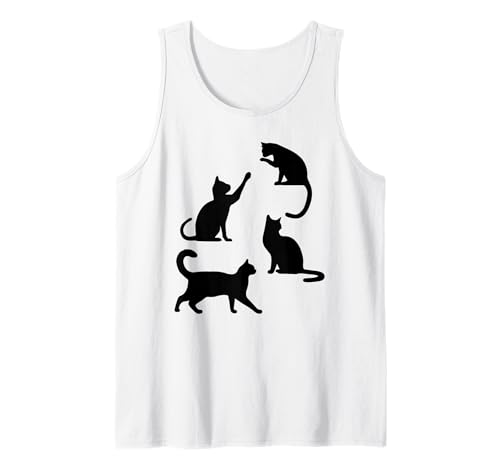 Paws Purr Cat Mama Katze Papa Kätzchen Meow Katze Junge Katze Mädchen Tank Top von Paws Bro Paws Dude Gen Zer Alpha Teen High School