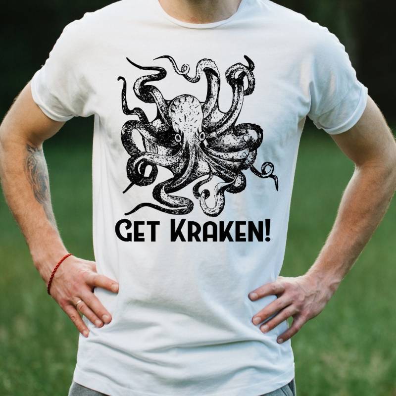 Oktopus Shirt - Kraken Unisex Rum Svg Geschenk Piratenshirt Piratengeschenk Full Art von PawsPrint