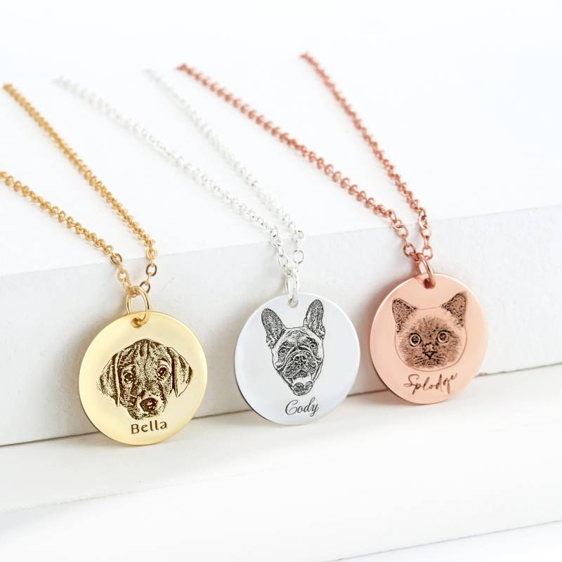 Benutzerdefinierte Haustier Porträt Halskette, Personalisierte Foto Schmuck, Geschenk, Erinnerung Weihnachtsgeschenk Benutzerdefinierte Haustier Porträt Halskette, Personalisierte Foto Schmuck, Geschenk, Erinnerung Weihnachtsgeschenk von Pawsandknight