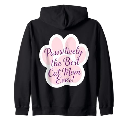 Passiv Die beste Katzenmutter aller Zeiten Muttertag Mama Mama Kapuzenjacke von Pawsitively The Best Cat Mom Ever Products