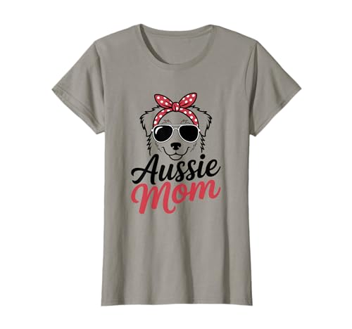 Aussie Australian Shepherd Dog Mama T-Shirt Aussie Australian Shepherd Dog Mama T-Shirt von Pawsy Threads