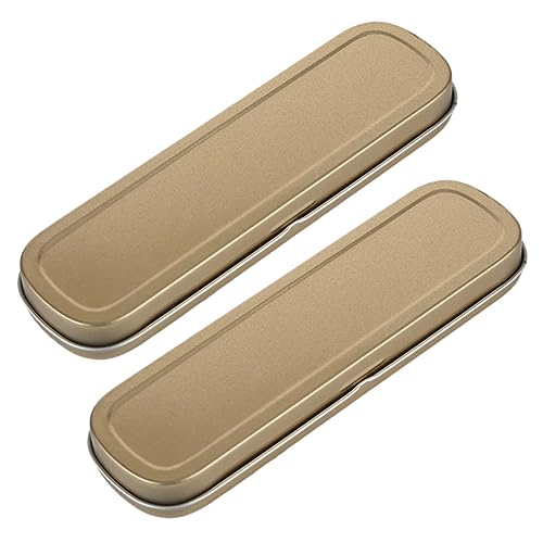 PawwJoy Elegante Stiftebox aus Weißblech, Stiftebehälter mit Schwammeinsatz für Schulbedarf, 2 Stück PawwJoy Elegante Stiftebox aus Weißblech, Stiftebehälter mit Schwammeinsatz für Schulbedarf, 2 Stück von PawwJoy