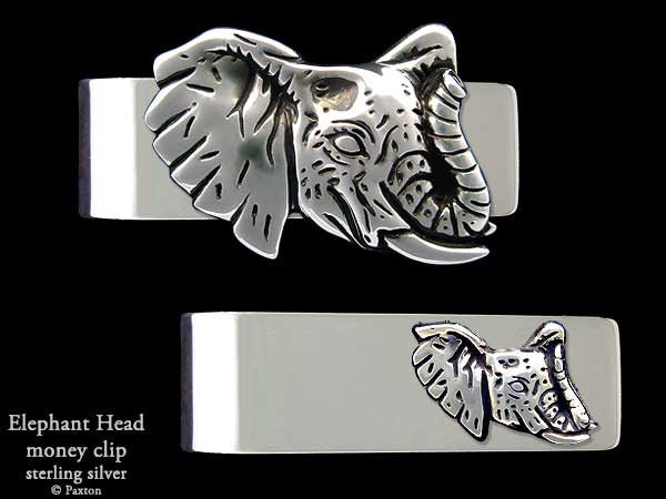 Elefant Geldscheinklammer Sterling Silber Elefant Geldscheinklammer Sterling Silber von PaxtonJewelry