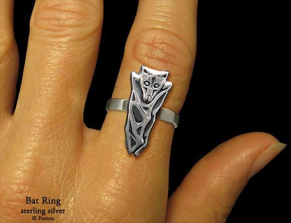 Fledermaus Ring Sterling Silber von PaxtonJewelry
