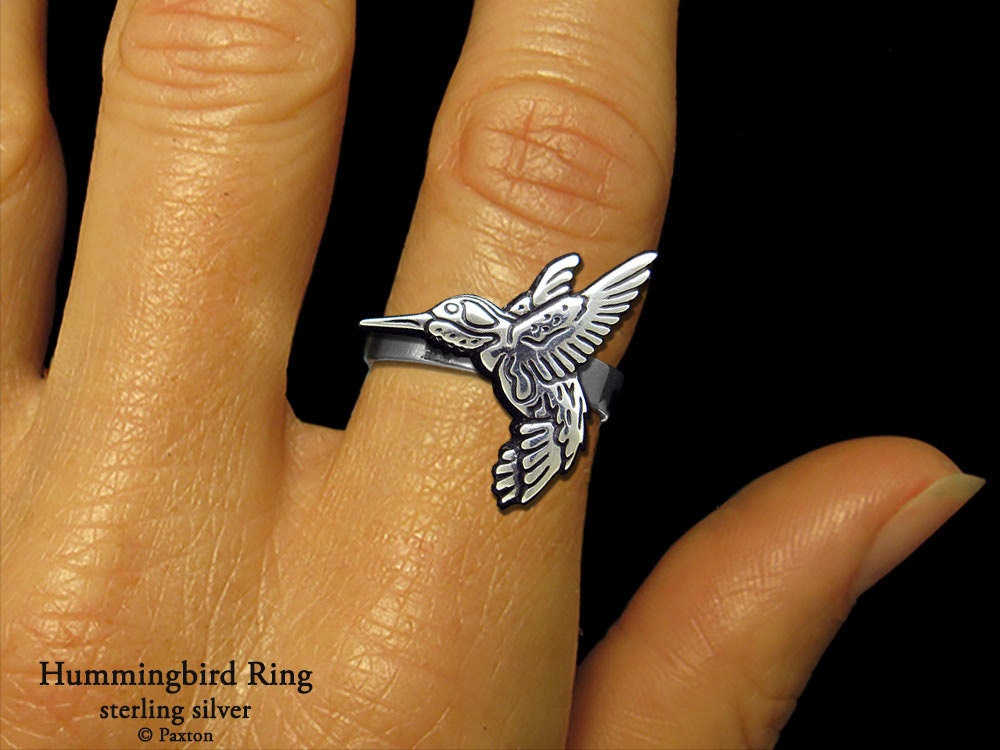 Kolibri Ring Sterling Silber von PaxtonJewelry