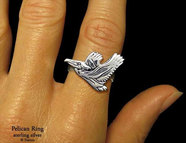 Pelikan Ring Sterling Silber von PaxtonJewelry