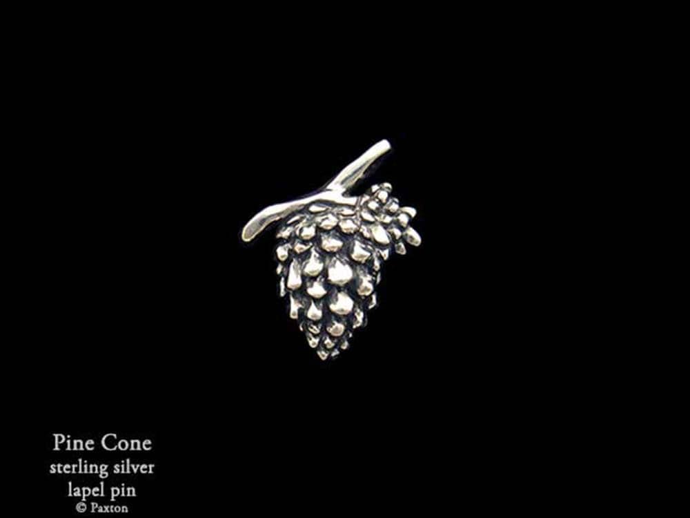 Pine Cone Anstecknadel Sterling Silber Pinecone Pin von PaxtonJewelry
