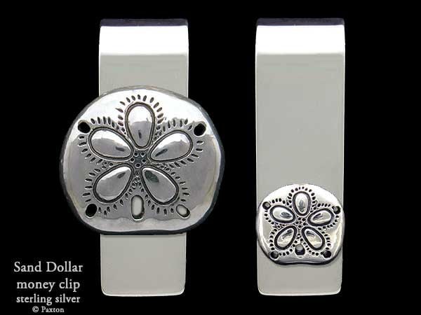 Sand Dollar Geldscheinklammer Sterling Silber von PaxtonJewelry