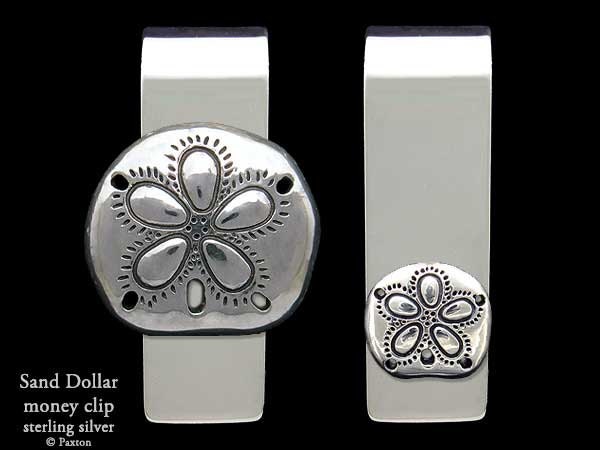 Sand Dollar Geldscheinklammer Sterling Silber von PaxtonJewelry