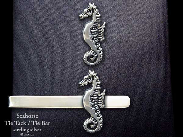 Seepferdchen Krawattennadel Oder Krawattenklammer Sterling Silber Seepferdchen Krawattennadel Oder Krawattenklammer Sterling Silber von PaxtonJewelry