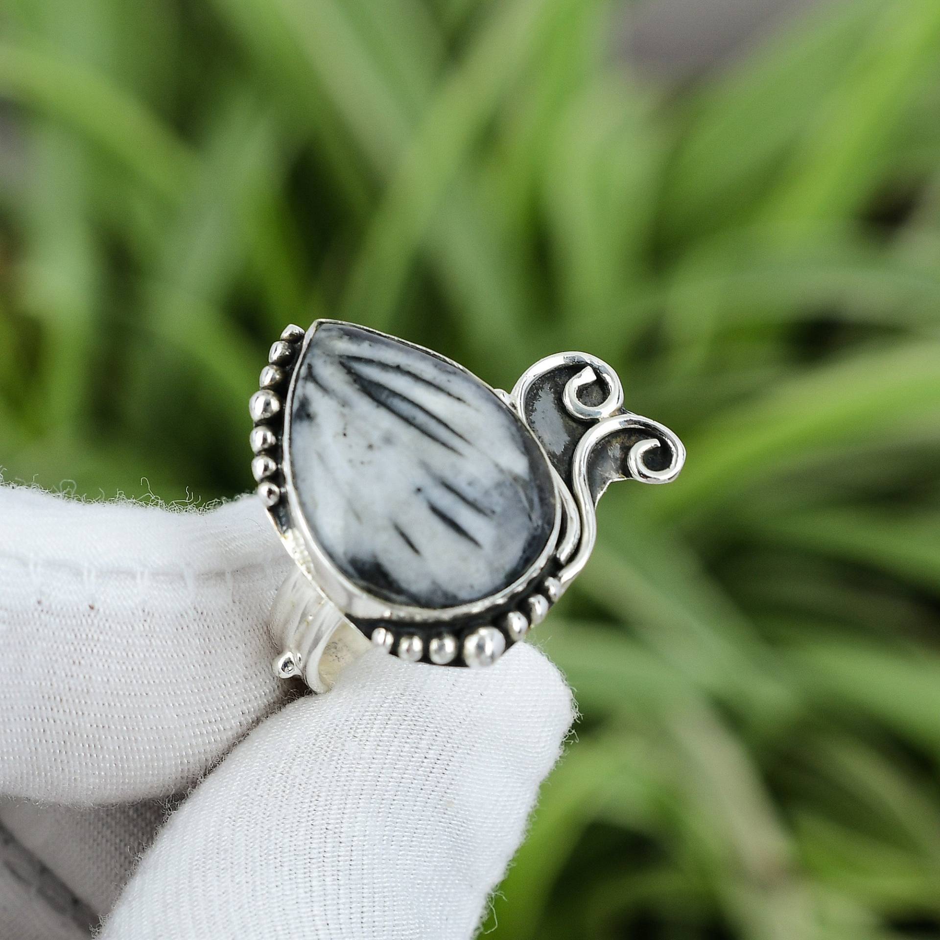 Chrysantheme Ring 925 Sterling Silber Größe 8 Edelstein Handgefertigt Erstaunlicher Designer Schmuck Für Geschenk Naturstein von PayalCreations