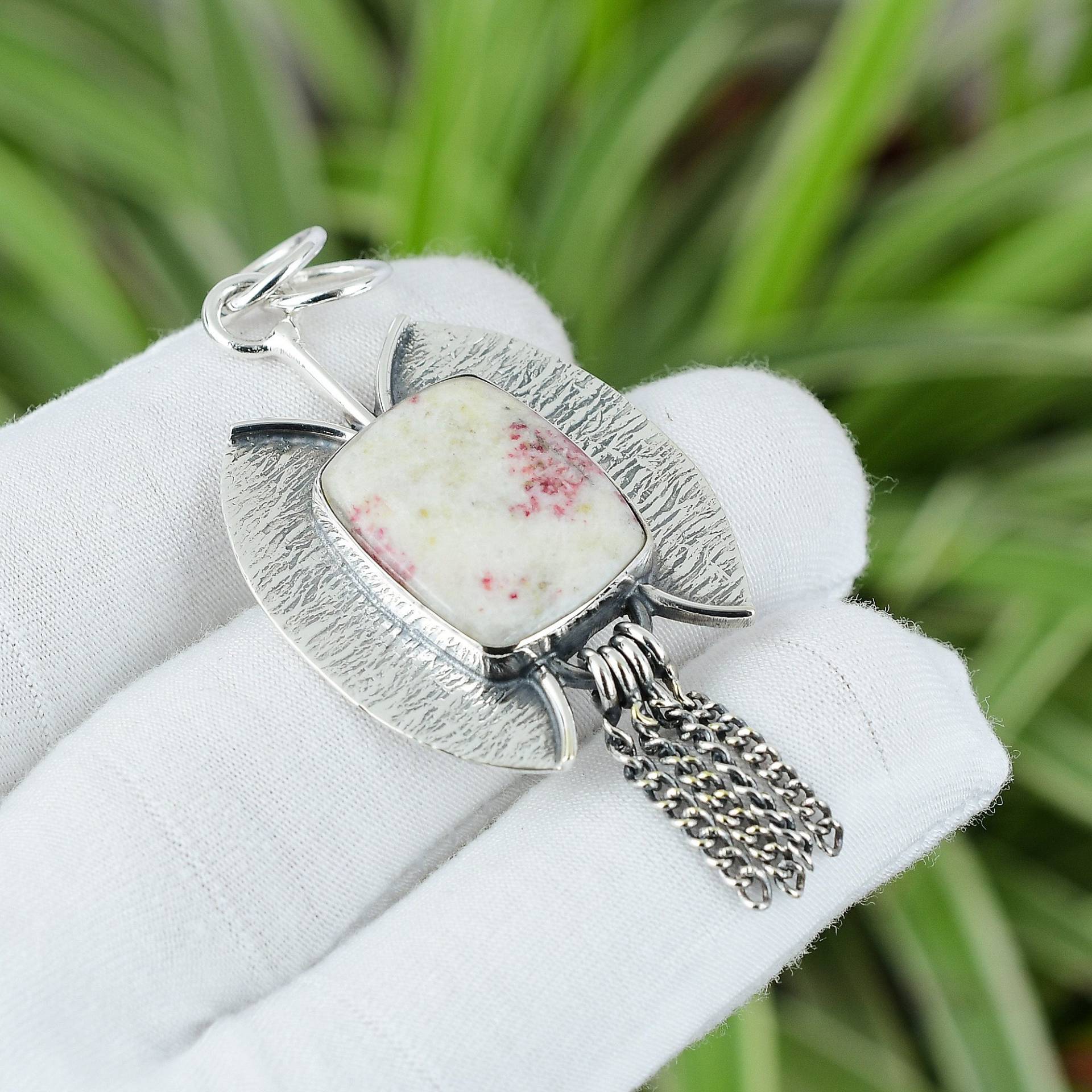 Cinnabar Anhänger 925 Sterling Silber Awesome Edelstein Schmuck Neustes Design Hochzeit Geschenk Schöne Handgemachte von PayalCreations