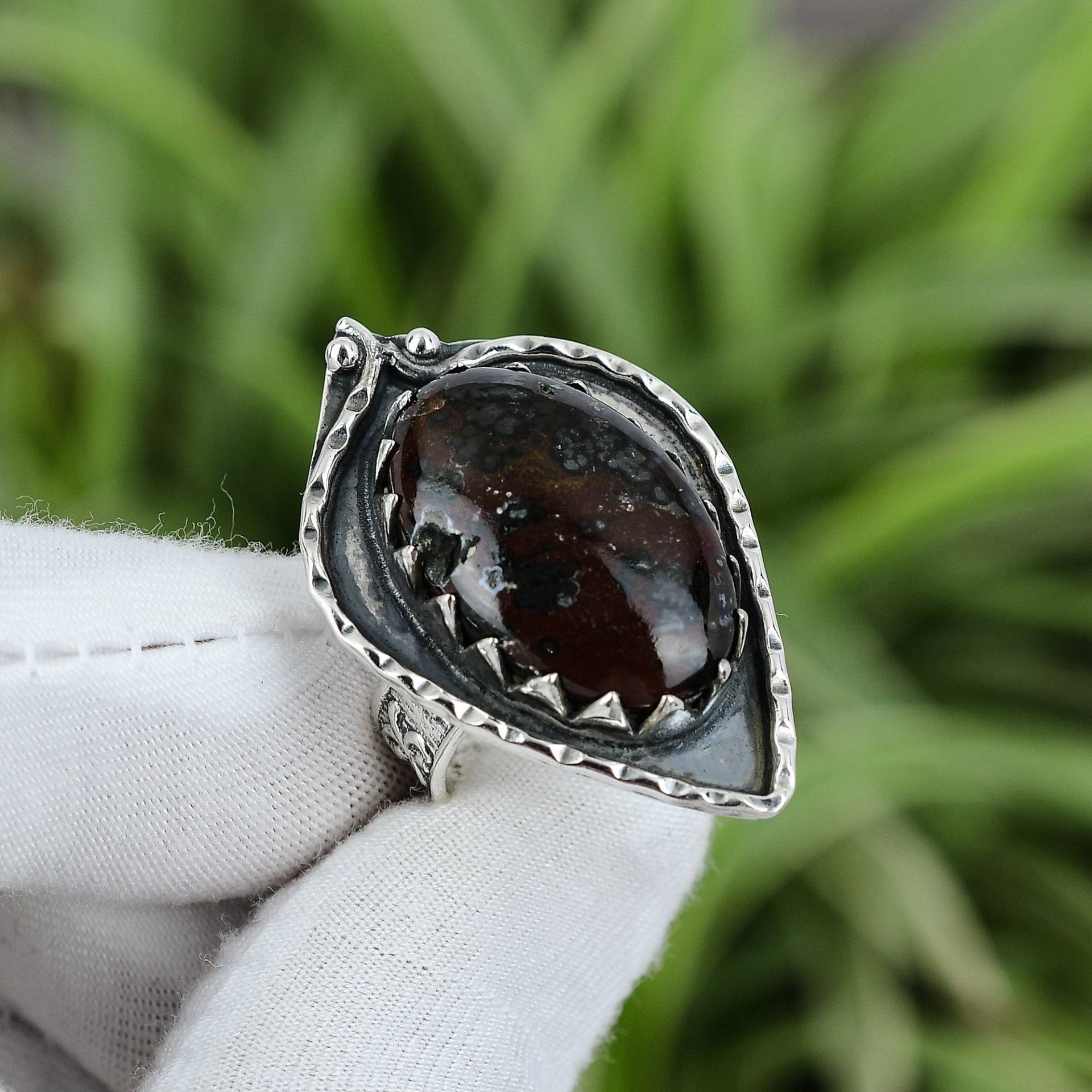 Dinosaurier Knochen Ring 925 Sterling Silber Größe 6 Edelstein Schmuck Stilvoller Handgefertigter Geschenk Für Braut Boho von PayalCreations