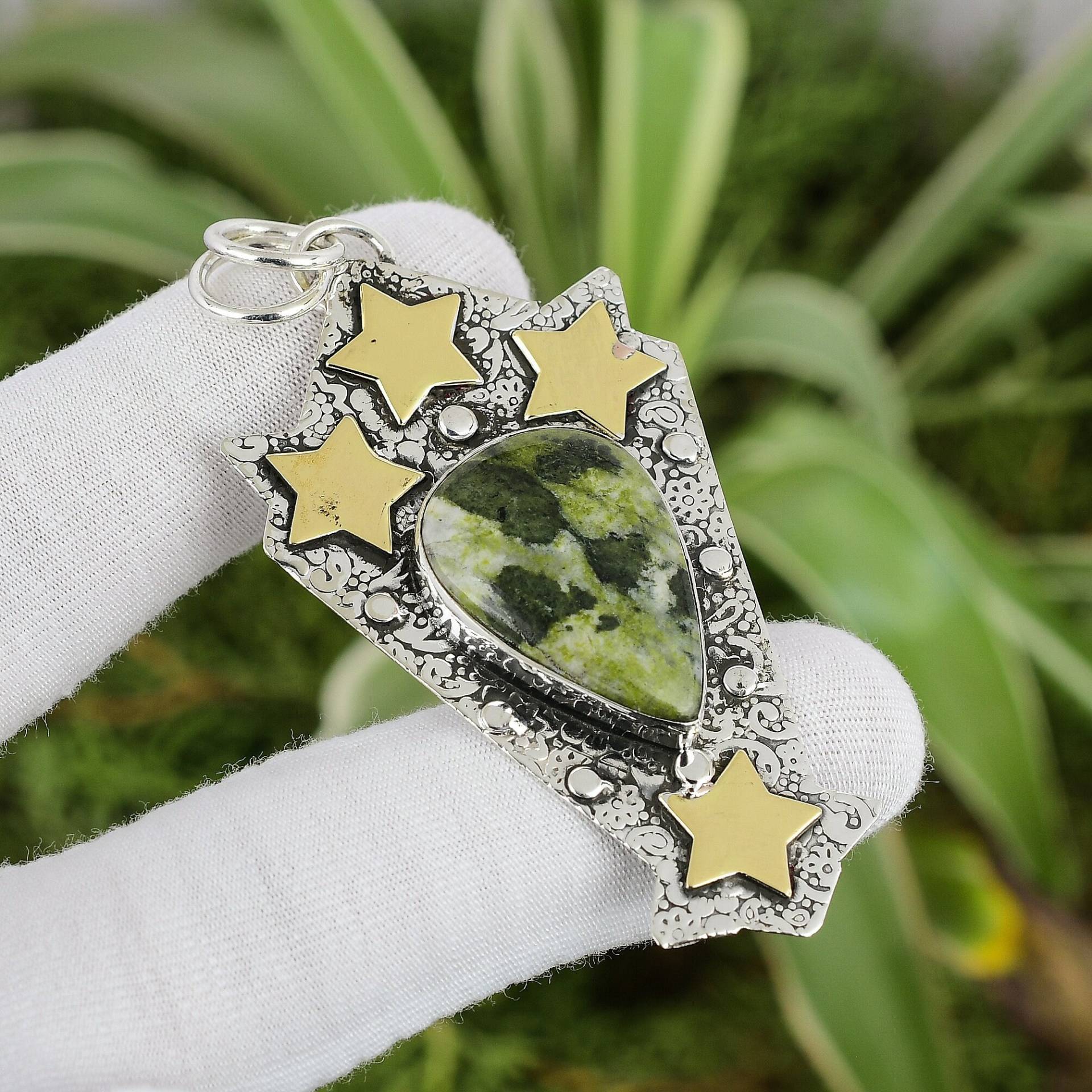 Gogunjula Anhänger 925 Sterling Silber 18K Vergoldet Natur Edelstein Handarbeit Echter Schmuck Jahrestag Geschenk Gogunjula Anhänger 925 Sterling Silber 18K Vergoldet Natur Edelstein Handarbeit Echter Schmuck Jahrestag Geschenk von PayalCreations
