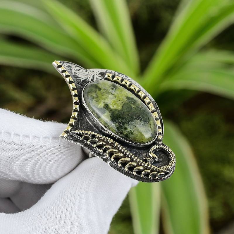 Gogunjula Ring 925 Sterling Silber Verstellbarer 18K Vergoldet Handgefertigt Boho Schmuck Edelstein Hochzeit Geschenk Für Mama von PayalCreations